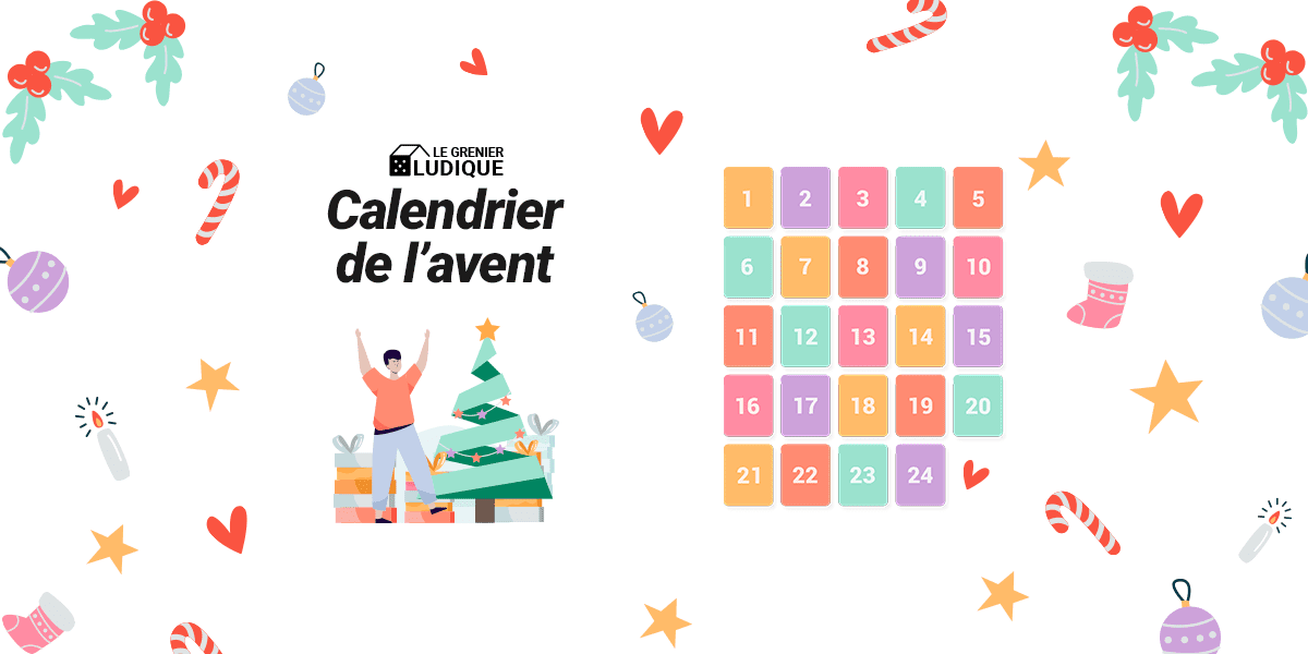 calendrier de l'avent cadeaux jeux de société gagner noël