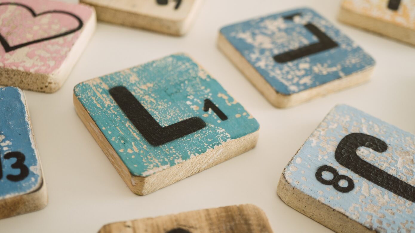 scrabble lettre en bois