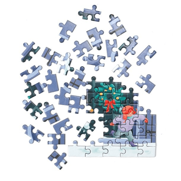 Puzzle Calendrier de LAvent, 24 Pièces Casse Tete Metal Bois Puzzle
