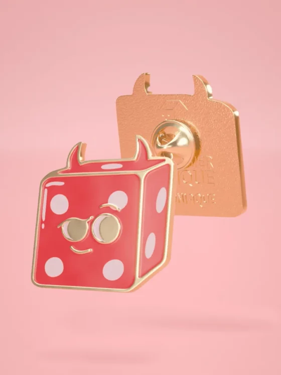 Pin's de Jeux de société Émaillé | 🟥 Le Dé Moniaque
