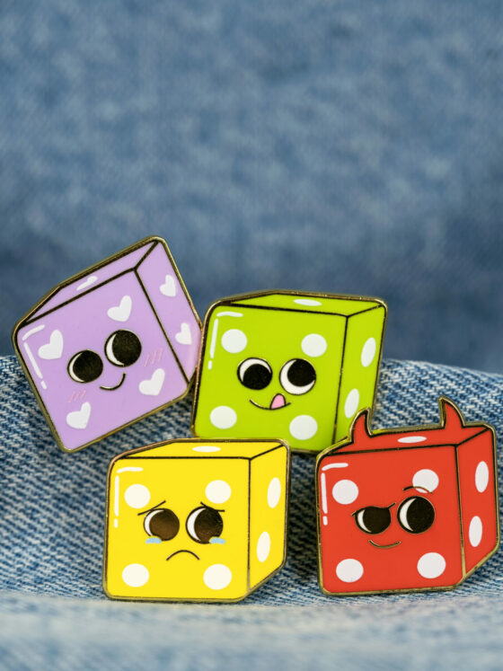 Lot des 4 Pin's | La Collection Case Départ 🟩 🟨 🟪 🟥