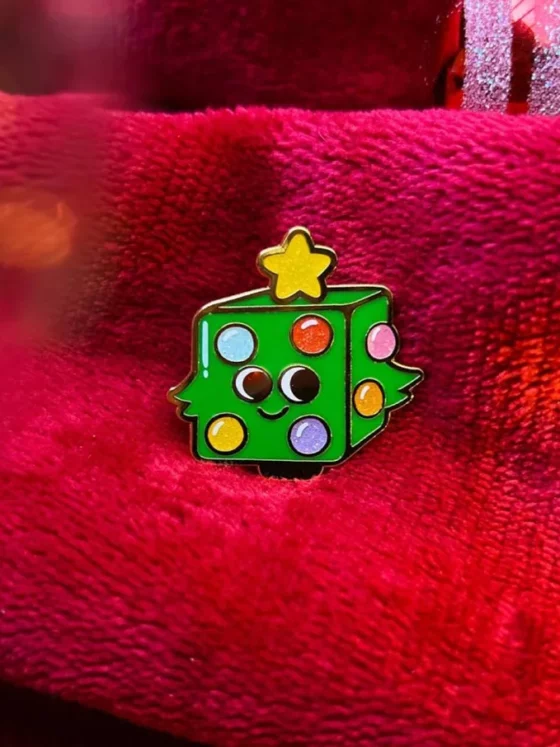 Pin's de Jeux de société à Paillettes ✨ | Le Dé Coré 🎄 – Image 2