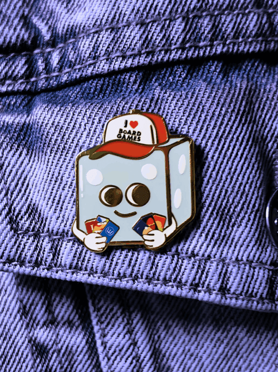 Pin's de Jeux de société Émaillé | I ❤️ BOARDGAMES – Image 3